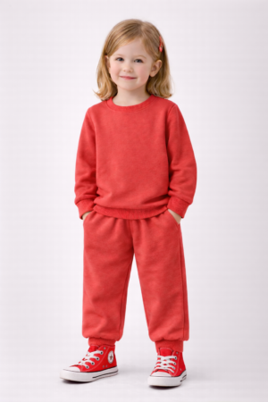 Kız Çocuk Kaşkorse pamuklu Eşofman Takımı