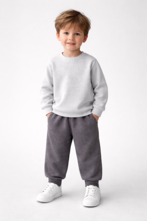 Kız/Erkek Çocuk Kaşkorse Pamuklu Eşofman Takımı