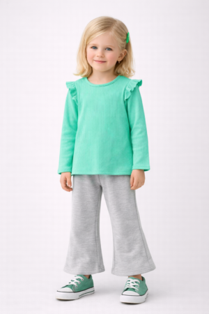 Kız Çocuk Kaşkorse 2 li Uzun Kol Eşofman Takımı