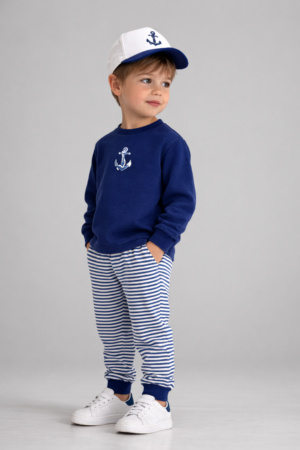 Çizgili Erkek Çocuk Eşofman Takımı